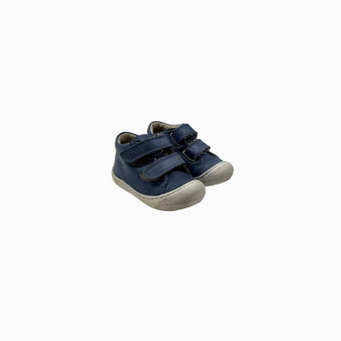 Souliers bleu en cuir à velcro 19EU