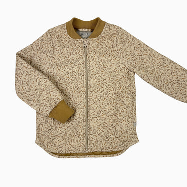 Veste matelassée fleurie beige jaune 5Y