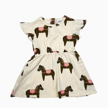 Robe vanille 'Poney' 80-86CM 18-24M