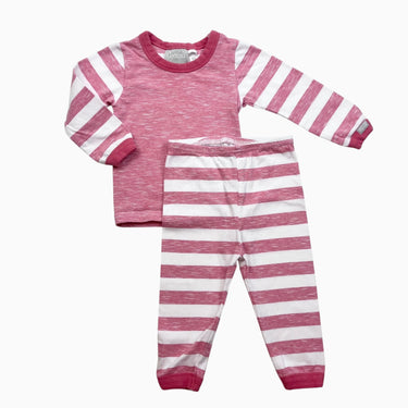 Pyjama rose à rayures 12M