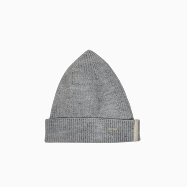 Tuque gris-bleu en tricot de laine de mérinos S (40-45CM)