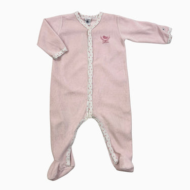 Pyjama Rose velours 12M