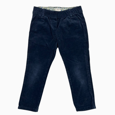 Pantalon marine en corduroy 4Y