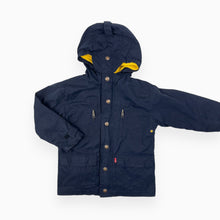 Charger l&#39;image dans la galerie, Manteau marine 3 en 1 avec hoodie jaune 5Y
