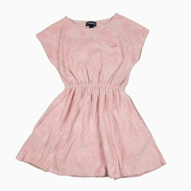 Robe rose 'tortues' en ratine 8Y