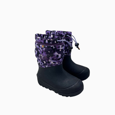 Bottes de neige noir et mauve 11US