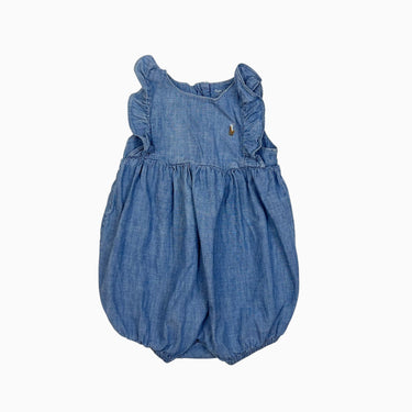 Barboteuse en coton chambray 9M