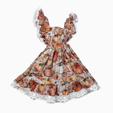 Robe tablier 'citrouilles' 4Y