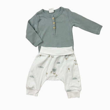 Ensemble chandail et pantalon 'montgolfières' 0-1M