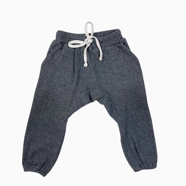 Jogger gris côtelé 12-18M