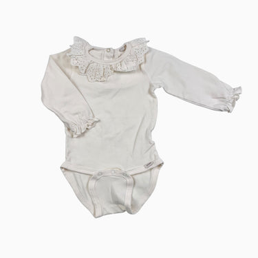 Cache-couche crème col broderie 3M