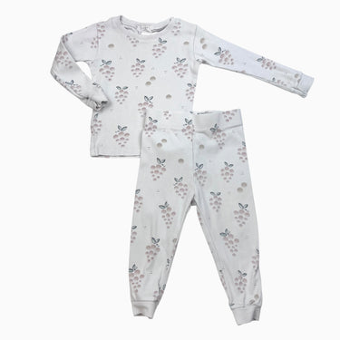 Pyjama blanc 'raisins roses' 18M