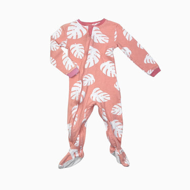 Pyjama corail feuilles tropicales 12-18M