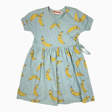 Robe cache-coeur aqua 'bananes' 8Y