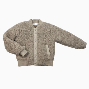 Veste sable en polar 'peluche' 6-12M
