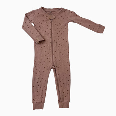 Combi vieux-rose à pois 18-24M