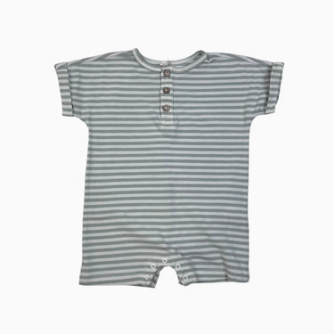 Combi short à rayures aqua 6-12M