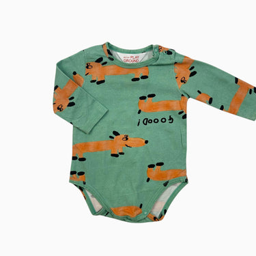 Cache-couche vert 'chiens' 3-6M