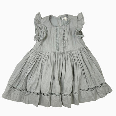 Robe grise avec broderie 4Y