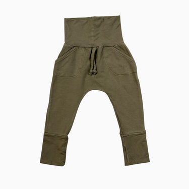 Pantalon olive en bambou et spandex 3-12M