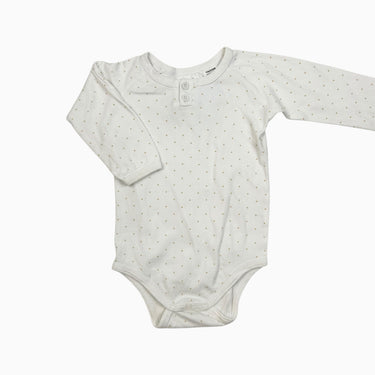 Cache-couche blanc à petits pois 2Y