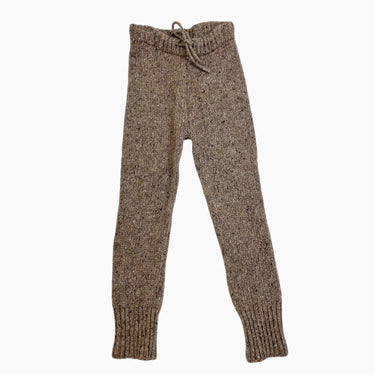 Pantalon latté en tricot mélangé de laine, polyamide et viscose 6Y