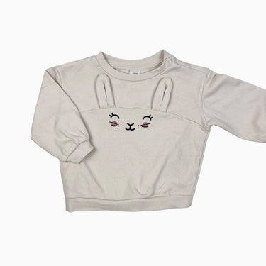 Pull vanille 'lapin' 6-9M