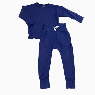 Ensemble marine en tencel, coton et spandex 3-5Y