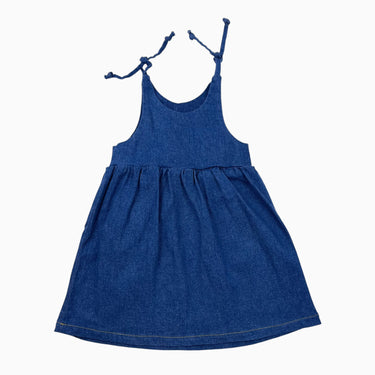 Robe en denim avec bretelles ajustables 4-5Y