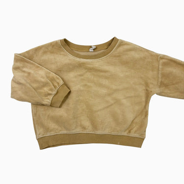 Pull ocre velour 18-24M