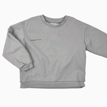Pull greige coton terry 5-6Y