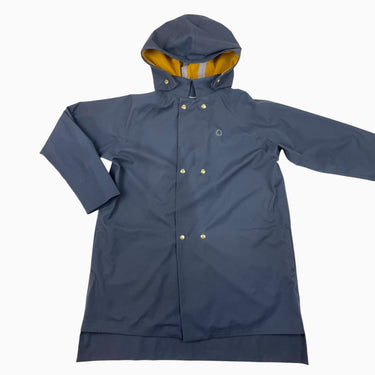 Manteau de pluie indigo en poly recyclé 8-10Y