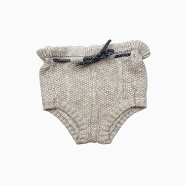 Short vanille en tricot 9-12M