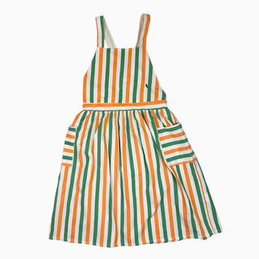 Robe à rayures vertes et oranges 12-13Y