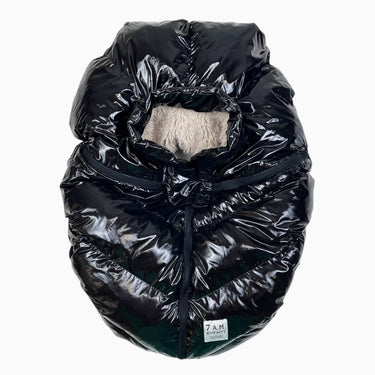 Housse pour coquille en nylon ciré doublé en peluche 0-12M