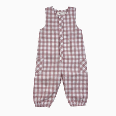 Combi vichy rose 0-3M