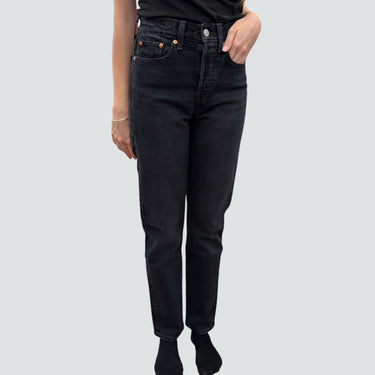 Jeans 'Wedgie' en denim noir pour femmes 24US