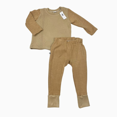 Ensemble pull et legging en tricot revalorisé 12-24M