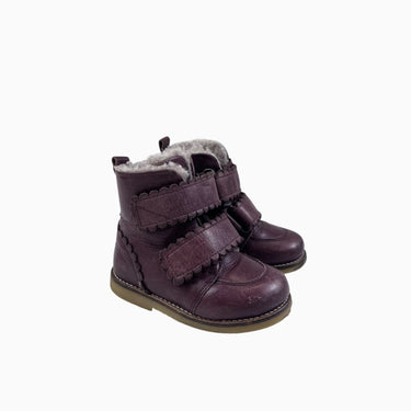 Bottes d'hiver en cuir plum scallop 23EU