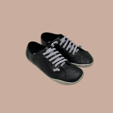 Souliers noirs en cuir 'Peu cami' à élastique 36EU-6US