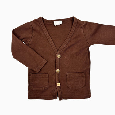 Cardigan chocolat 0-3M