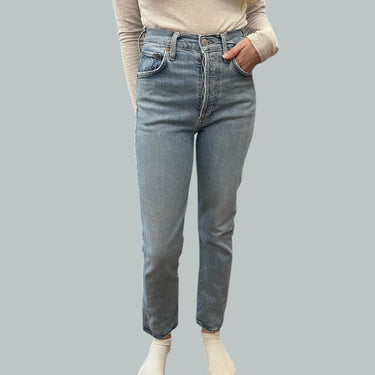 Jeans en denim de coton bio et rayonne 22US