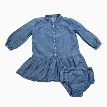 Robe et bloomer chambray 18M