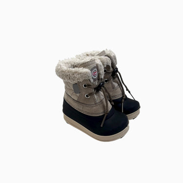 Bottes d'hiver crème et noires doublées 19-20EU