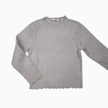 Chandail beige en coton cotelé 4Y