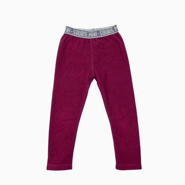 Legging framboise en polar 4Y