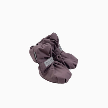Bottes mauves souples à velcro 12-18M