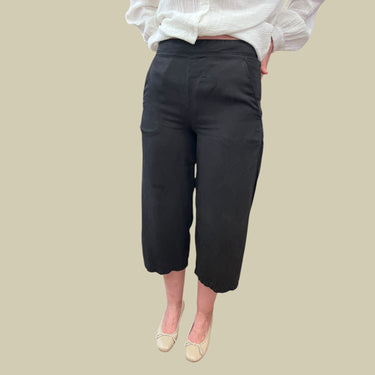 Pantalon noir en lyocell pour femmes S