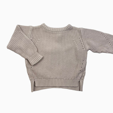 Pull beige en tricot 18-24M