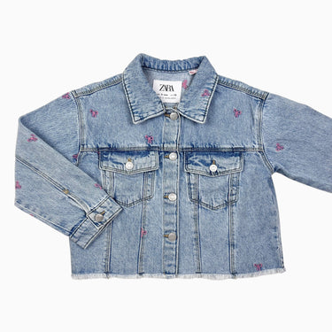 Veste en denim 'noeuds' brodés 5Y